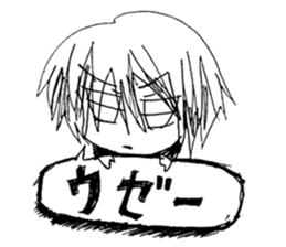 Blackgaze Girl sticker #14993991