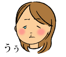 longhair girl sticker #14994106