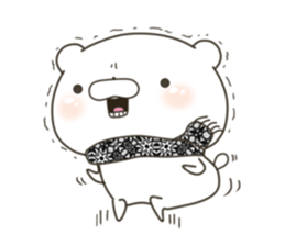 lovely Bear won't say how he is cute sticker #14994340