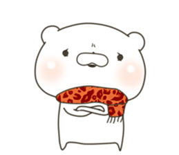 lovely Bear won't say how he is cute sticker #14994344