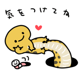 Eublepharis macularius/Leopard gecko sticker #14994675