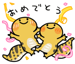 Eublepharis macularius/Leopard gecko sticker #14994684