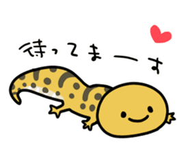 Eublepharis macularius/Leopard gecko sticker #14994692