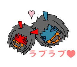 namahage and his wife sticker #14995861