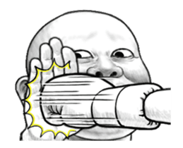 It moves! Skinhead fellow 7 (overseas) sticker #14996356