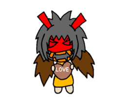 namahage and his wife 3 sticker #14996453