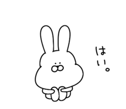 Obedient rabbit.. sticker #14997598