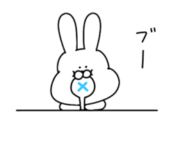 Obedient rabbit.. sticker #14997600