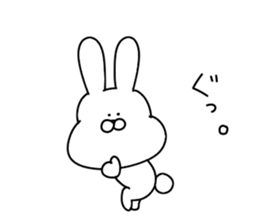 Obedient rabbit.. sticker #14997601