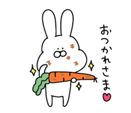 Obedient rabbit.. sticker #14997604