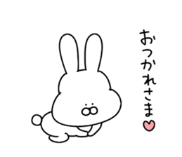 Obedient rabbit.. sticker #14997605