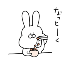 Obedient rabbit.. sticker #14997608