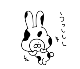 Obedient rabbit.. sticker #14997611