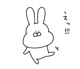 Obedient rabbit.. sticker #14997615