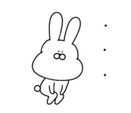 Obedient rabbit.. sticker #14997617