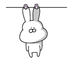 Obedient rabbit.. sticker #14997618