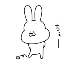 Obedient rabbit.. sticker #14997619