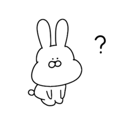 Obedient rabbit.. sticker #14997621