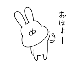 Obedient rabbit.. sticker #14997622