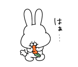 Obedient rabbit.. sticker #14997628