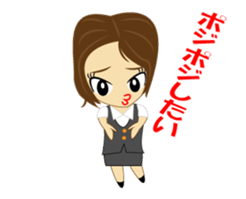 Stocks: people from securities companies sticker #14998403