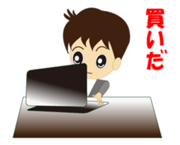 Stocks: people from securities companies sticker #14998410