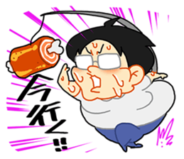 fat boy takashi sticker #14998523
