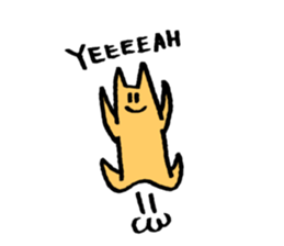 Push up Cat sticker #14998821