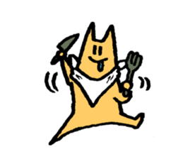 Push up Cat sticker #14998848