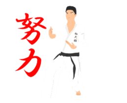 Karate animation sticker. sticker #14999130