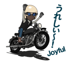Cafe Racer Classic rider Animation sticker #14999536