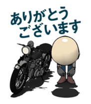 Cafe Racer Classic rider Animation sticker #14999541
