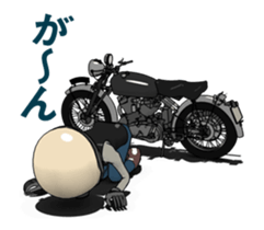 Cafe Racer Classic rider Animation sticker #14999545