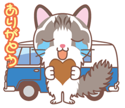 Valentine. Ragdoll of a blue eye sticker #14999781