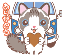 Valentine. Ragdoll of a blue eye sticker #14999789