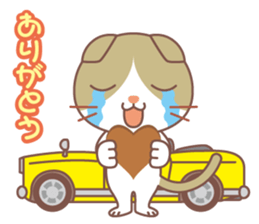 valentine. Round facial Scottish Fold sticker #14999909