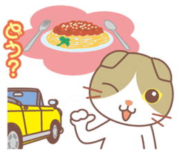 valentine. Round facial Scottish Fold sticker #14999911