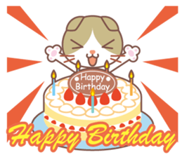 valentine. Round facial Scottish Fold sticker #14999921