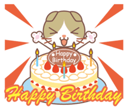 valentine. Round facial Scottish Fold sticker #14999921