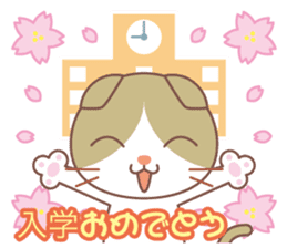 valentine. Round facial Scottish Fold sticker #14999922