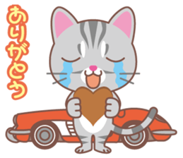 valentine. American Shorthair sticker #15000221
