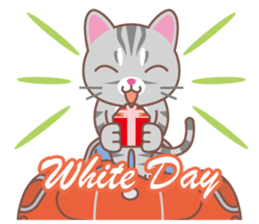 valentine. American Shorthair sticker #15000222