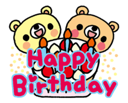 The HONOBONO Bear-Moving for Birthday sticker #15001138
