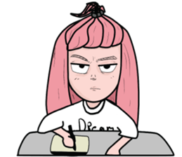 Unna cool girl. sticker #15003621