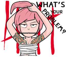 Unna cool girl. sticker #15003634