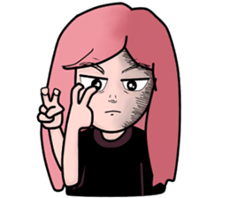 Unna cool girl. sticker #15003635