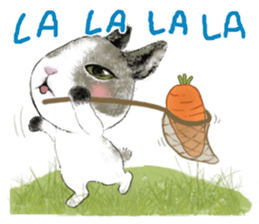 Little rabbit MOYASHI and his girlfriend sticker #15004690