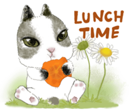 Little rabbit MOYASHI and his girlfriend sticker #15004696