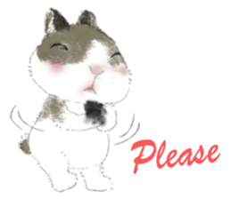 Little rabbit MOYASHI and his girlfriend sticker #15004697