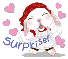 Little rabbit MOYASHI and his girlfriend sticker #15004703